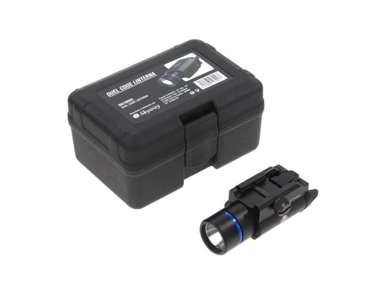 Linterna táctica Duel Code F1 500 lúmenes negra estuche protector