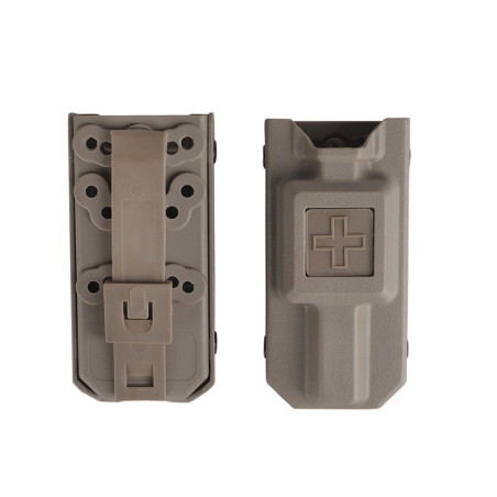 Pouch rígido porta torniquete tan BL08 resistente y fácil de transportar