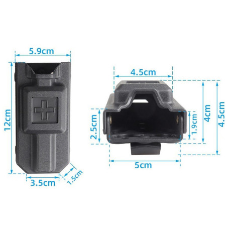 POUCH RÍGIDO PORTA TORNIQUETE TAN BL08 ⭐ · VSGun