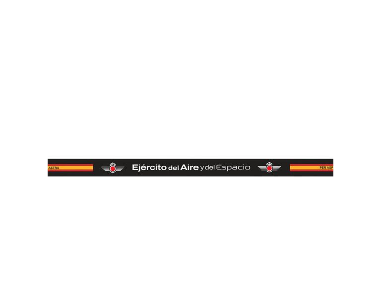 Pulsera Ejército del Aire España PVC Negra Inmortal Warrior