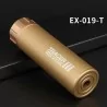SILENCIADOR TRAZADOR AIRSOFT TRACER III DORADO 13.2 cm