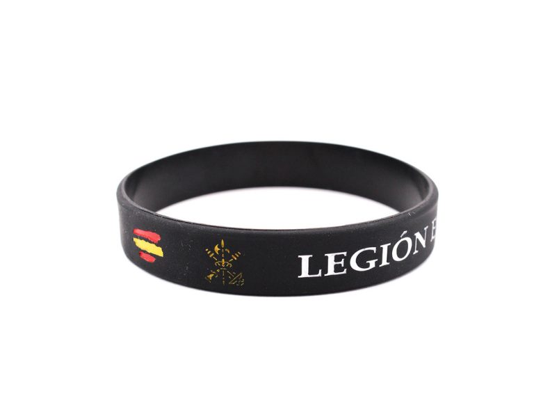Pulsera Legión Española PVC negra Inmortal Warrior