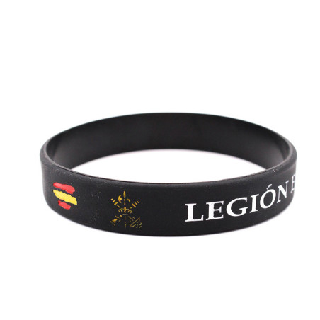 Pulsera Legión Española PVC negra Inmortal Warrior
