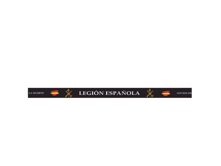 Pulsera Legión Española PVC Negra Inmortal Warrior