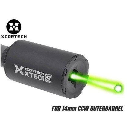 SILENCIADOR TRAZADOR XCORTECH XT601 LED UV VERDE