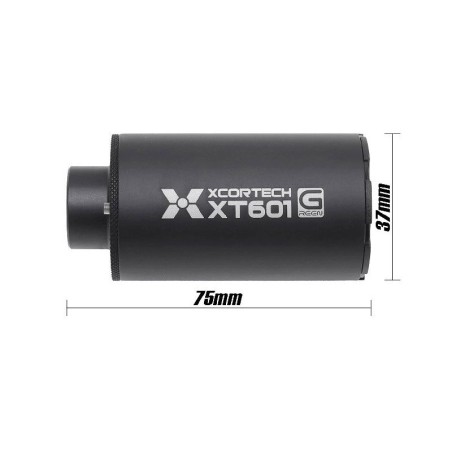 SILENCIADOR TRAZADOR XCORTECH XT601 MK2 UV (VERSION VERDE) NEGRO