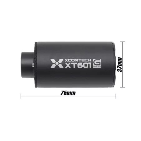 SILENCIADOR TRAZADOR XCORTECH XT601 MK2 UV (VERSION VERDE) NEGRO