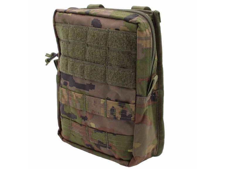 Pouch táctico pixelado boscoso utility largo