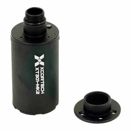 SILENCIADOR TRAZADOR XCORTECH XT301 MK2 UV (VERSION VERDE) NEGRO