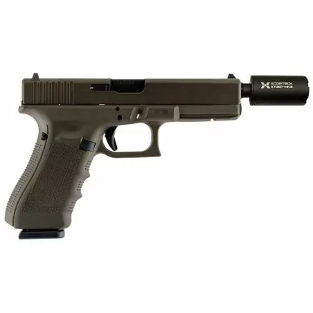 SILENCIADOR TRAZADOR XCORTECH XT301 MK2 UV (VERSION VERDE) NEGRO