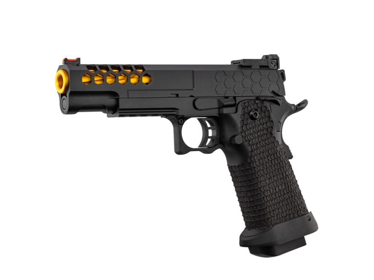 Pistola GBB Hi-Capa color negra-dorada