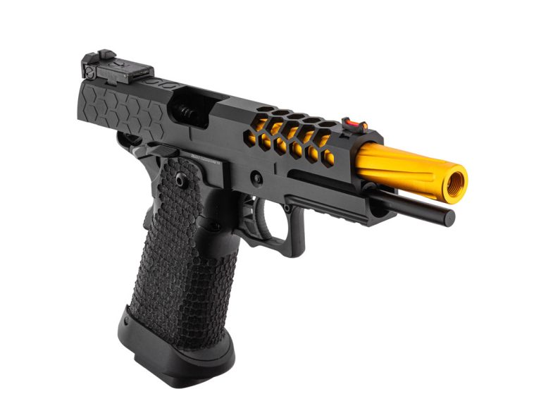 Pistola GBB Hi-Capa 5.1 Golden Eagle Excaut negra-dorada
