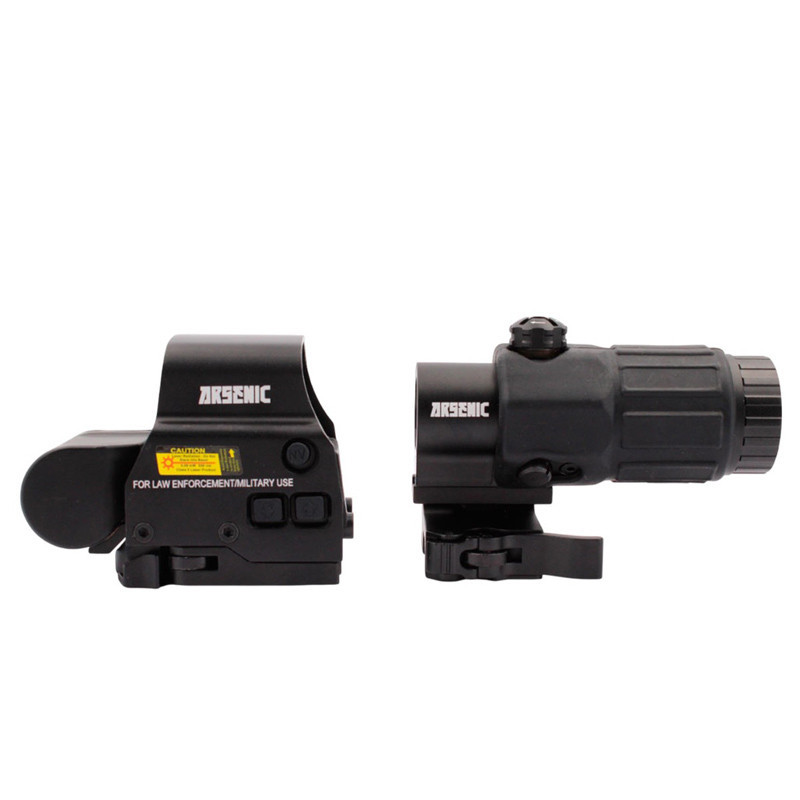 Combo Visor Holográfica y Lupa táctica