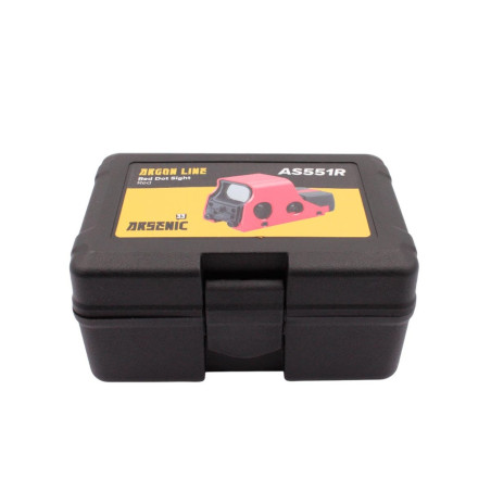 MIRA HOLOGRÁFICA ARGON AS551R NEGRO Y ROJO · VSGUN