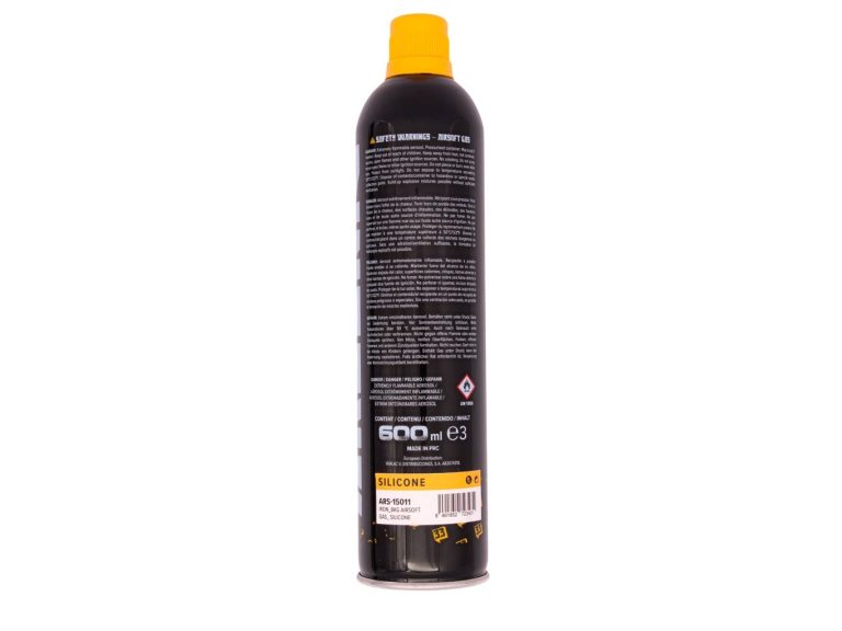 Botella Gas Arsenic Iron silicona foto parte trasera