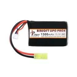 BATERÍA AIRSOFT MINI TIPO LIPO 11.1 V 1300 MAH 20C-40C