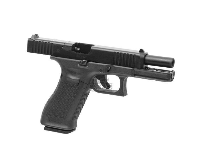 pistola replica glock 17 corredera negra