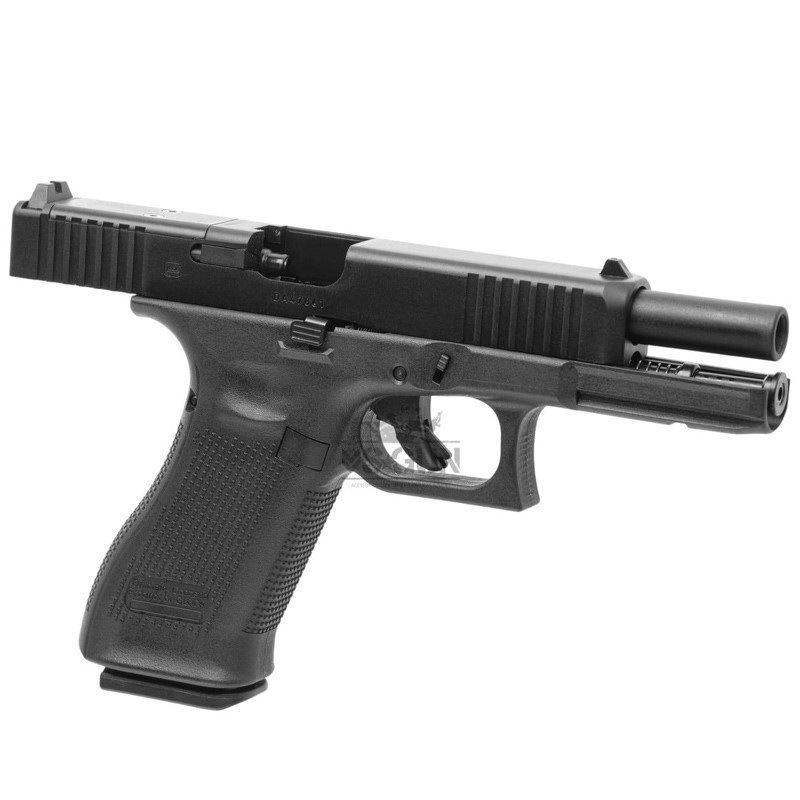 pistola replica glock 17 corredera negra