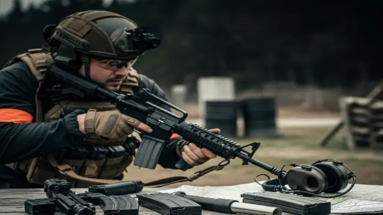 Jugador avanzado de airsoft